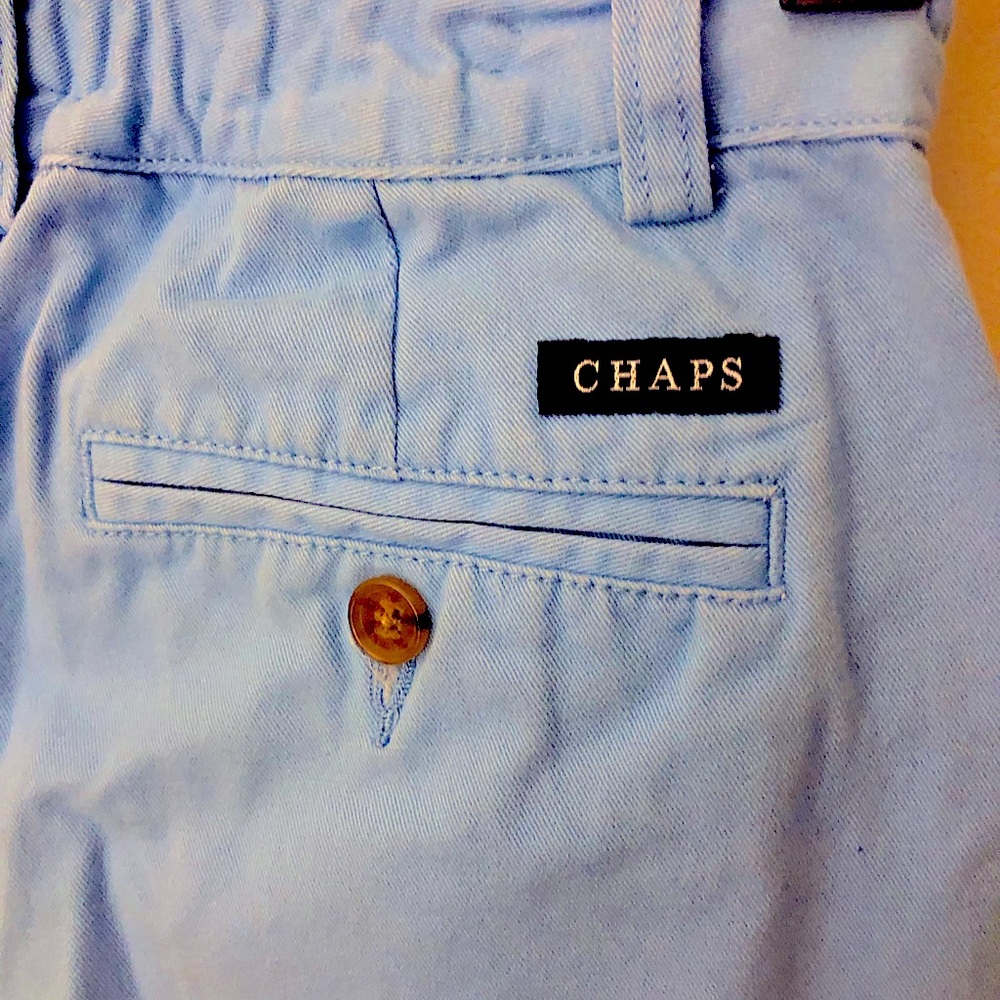 Boys size 10 dress pants. Light blue .  Chaps.  Gently worn.